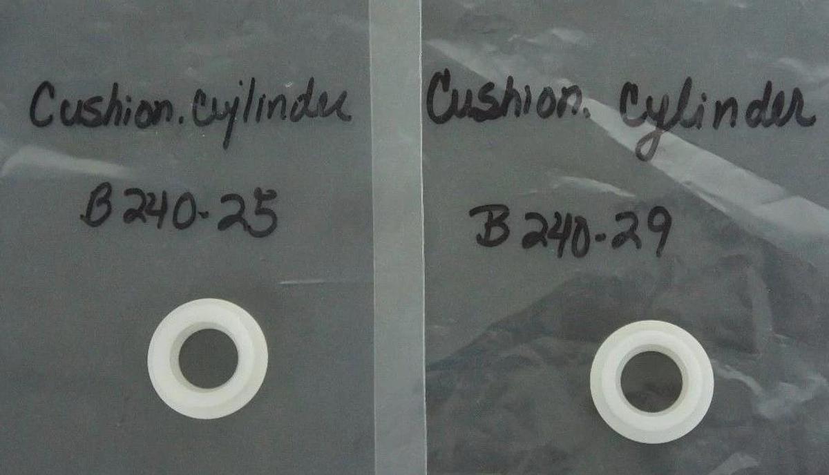 LOT OF 2 NEW GENERIC CYLINDER CUSHIONS (1) B240-25 (1) B240-29