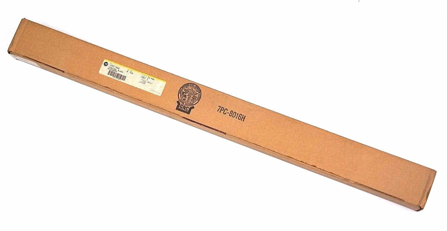 BOX OF 2 NEW ALLEN BRADLEY 1492-N44, SERIES A TERMINAL BLOCK MOUNTING RAILS