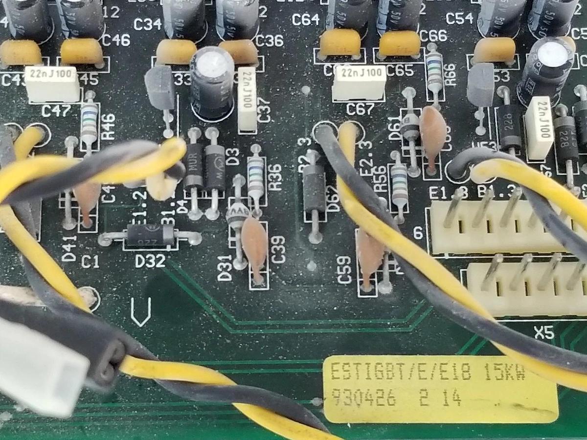 Used BERGES ELECTRONICS EST/IGBT/E/E18 15KW BOARD 960426-2-14, 930630-14, ESTIGBTEE18
