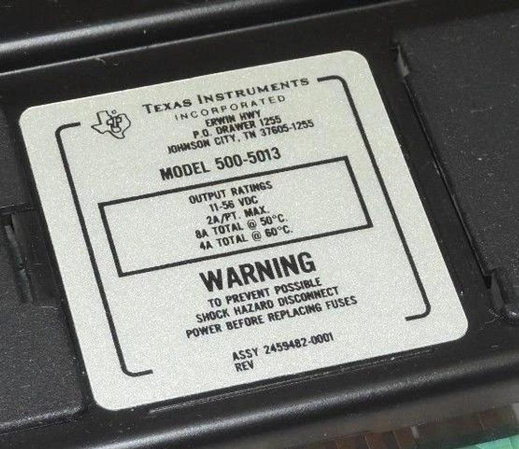 Used TEXAS INSTRUMENTS 500-5013 OUTPUT MODULE 5005013