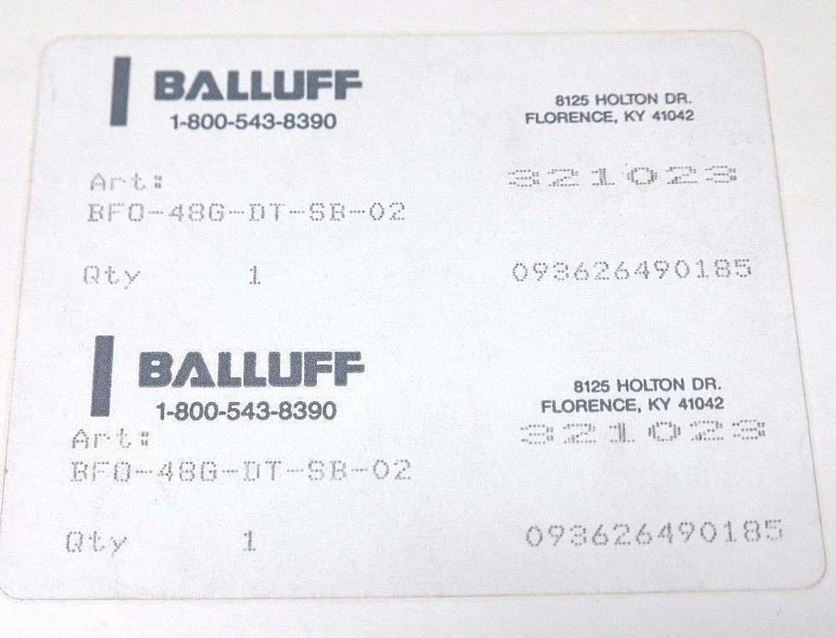 Used NIB BALLUFF BF0-48G-DT-SB-2 FIBER OPTIC CABLE BFO-48G-DT-SB-2, BFO-48G-DT-SB-02