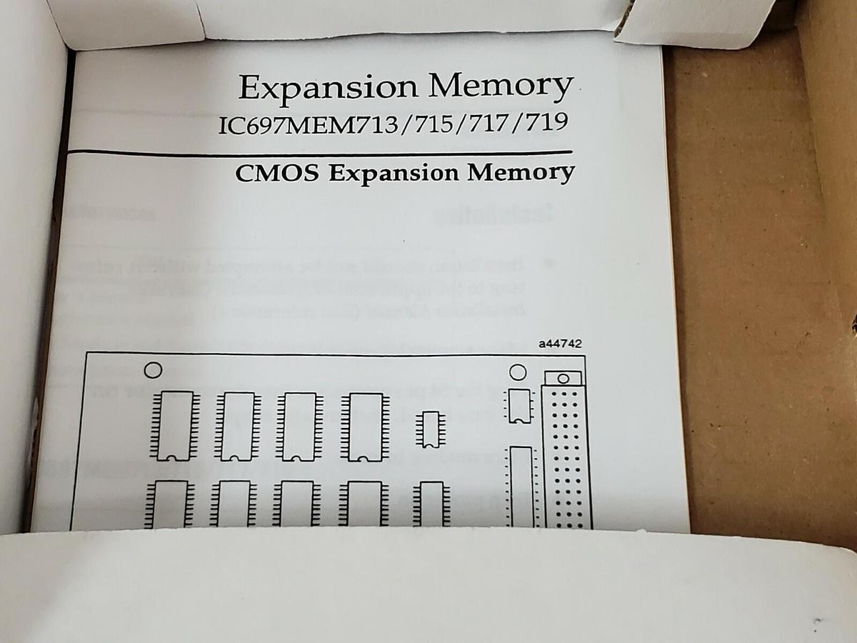 Used NIB GE FANUC IC697MEM713C 64KB CMOS MEMORY MODULE