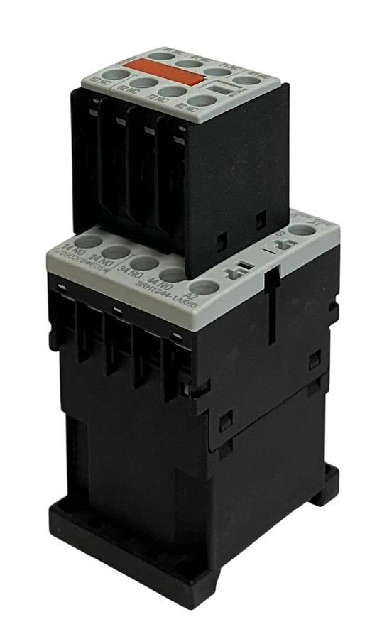 SIEMENS 3RH1244-1AK60 / 3RH12441AK60 AUXILIARY CONTACTOR 110-120VAC 6A NSMP