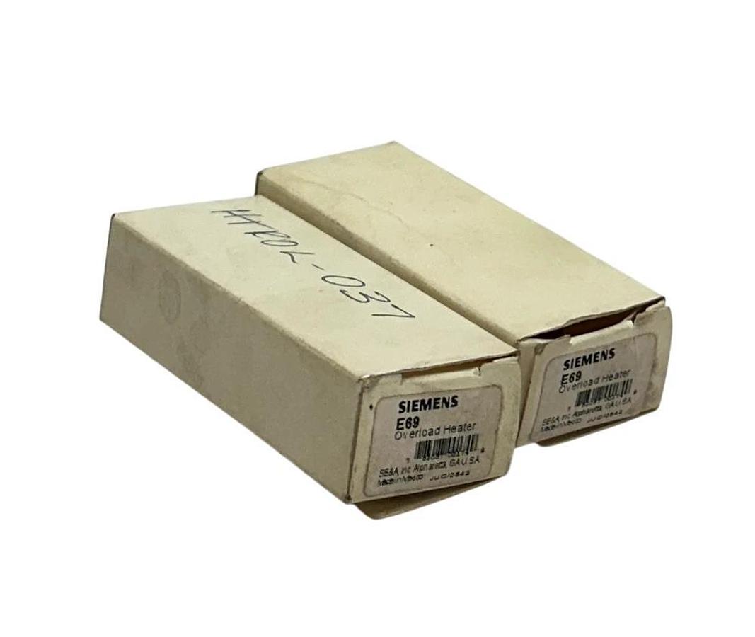 2 SIEMENS E69 THERMAL OVERLOAD HEATER ELEMENTS TYPE E OEM NSMP