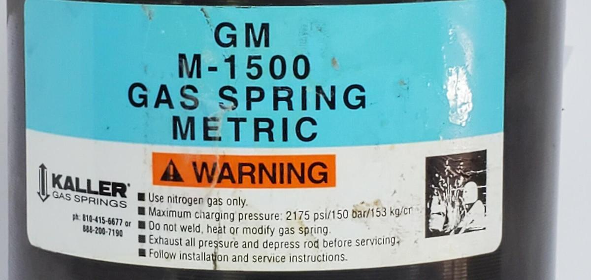 Used KALLER M-1500 GAS SPRING METRIC TU 5000-80