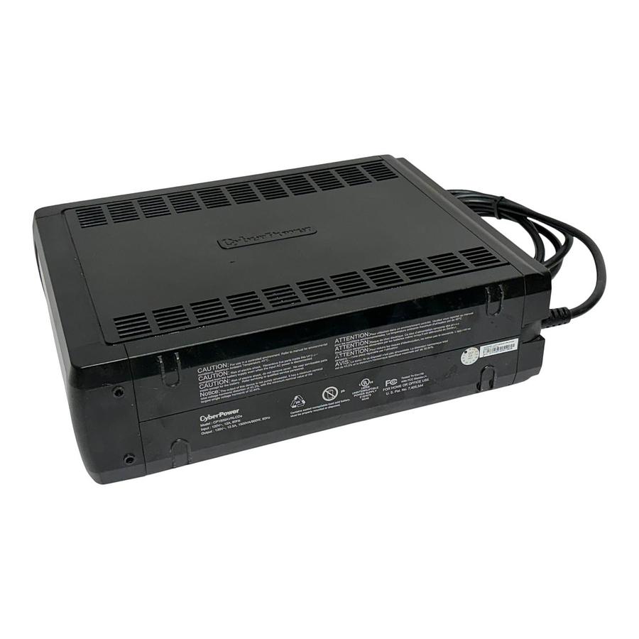 Used CyberPower CP1500AVRLCDa Intelligent LCD UPS Battery Backup 1500VA 900W AVR 12-O