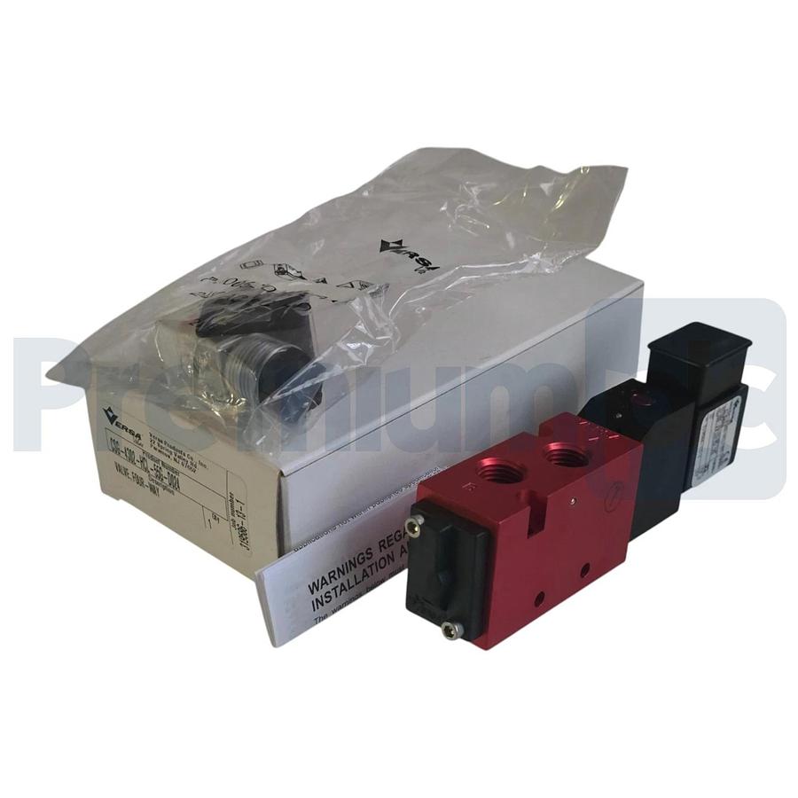 Versa Valves CSG-4302-HCL-55G-D024 Pneumatic 4-Way Valve, 24V DC, 1/4" NPT NSMP