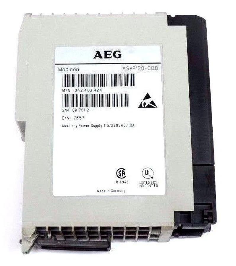 Used AEG MODICON AS-P120-000 AC POWER CONVERTER M/N 042 403 424 ASP120000