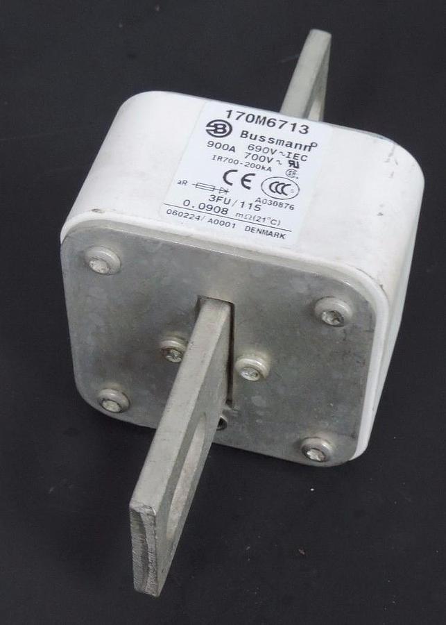 Used BUSSMANN 170M6713 FUSE 900A, 700V TYPOWER ZILOX, 290V~IEC
