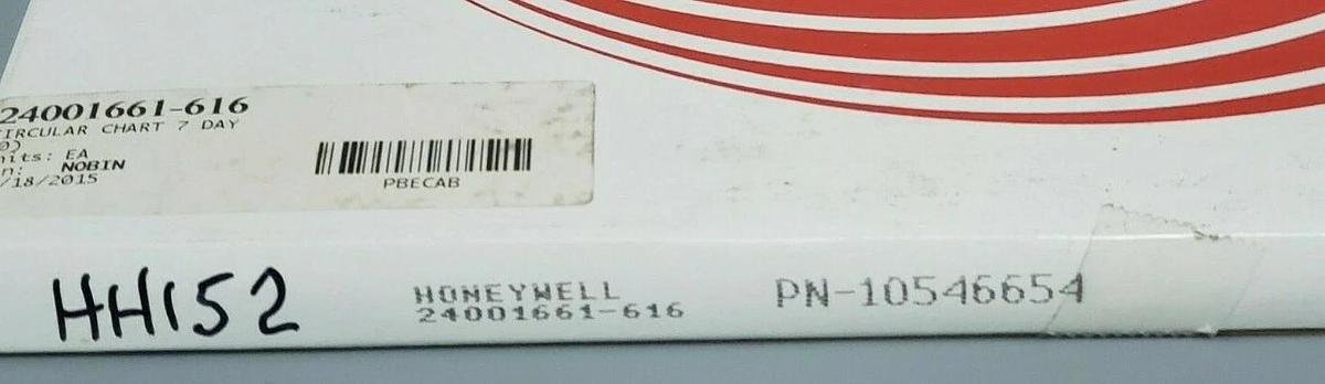 BOX OF 100 NEW HONEYWELL 24001661-616 CIRCULAR CHART RECORDERS PN-10546654