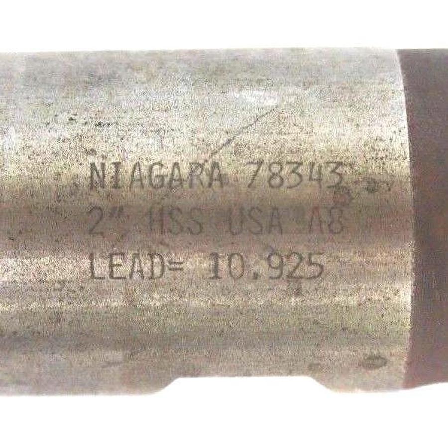 NEW NIAGARA 78343 FINISHING END MILL BIT 2" HSS USA A8 LEAD 10.925