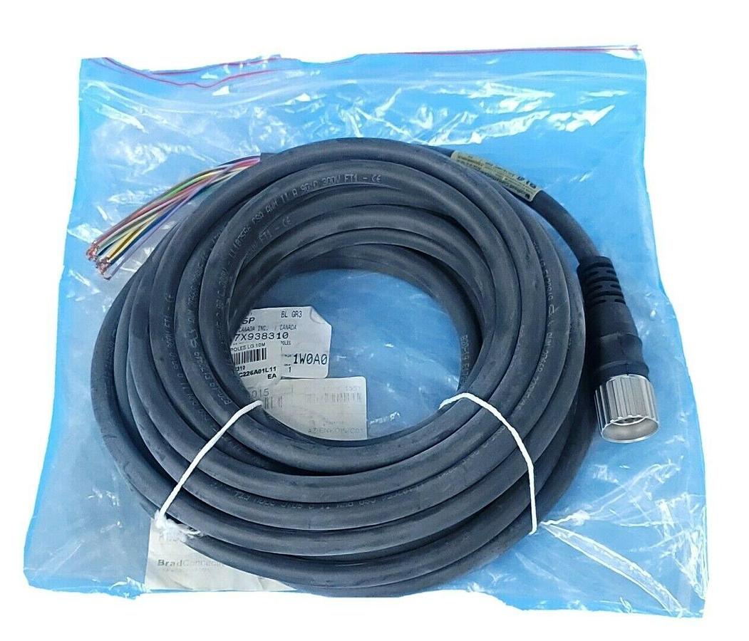 Used NEW MOLEX WOODHEAD K03000B20M100 M23-19P-FE-ST-10M-PUR-UL