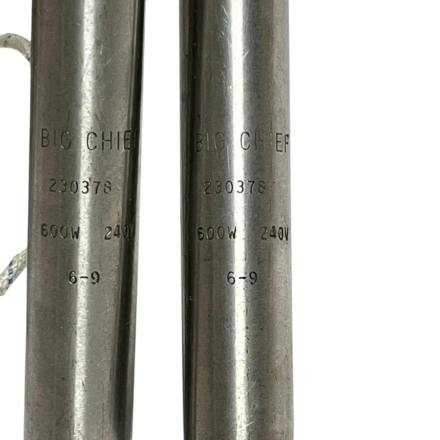Used Big Chief 230378 Cartridge Heaters (LOT OF 2) - 600W 240V