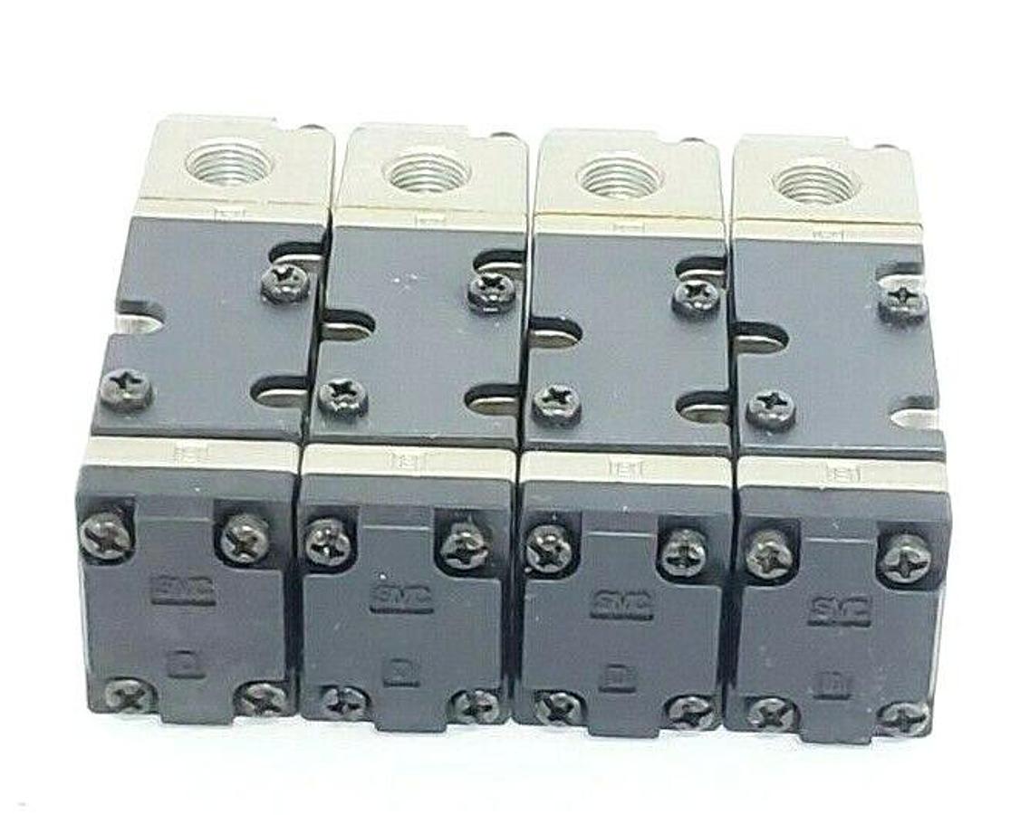 Used LOT OF 4 SMC NVFSA2101-1 EXT PILOT VALVES