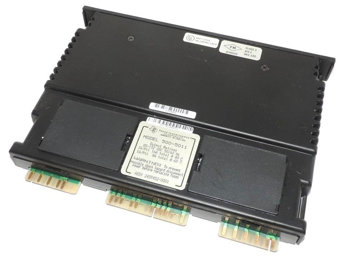 Used TEXAS INSTRUMENTS MODEL 500-5011 OUTPUT MODULE 5005011