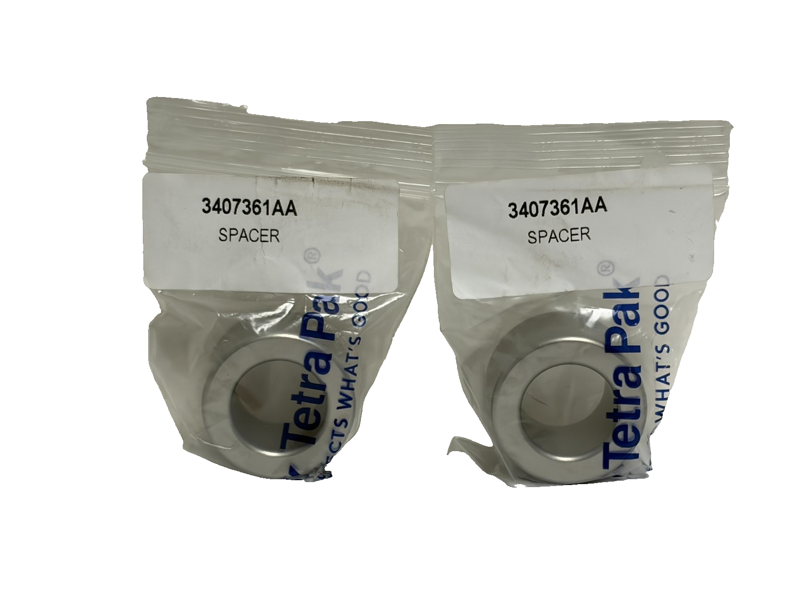 Used (2) Genuine Tetra Pak 3407361AA Spacer Industrial Dairy Equipment New