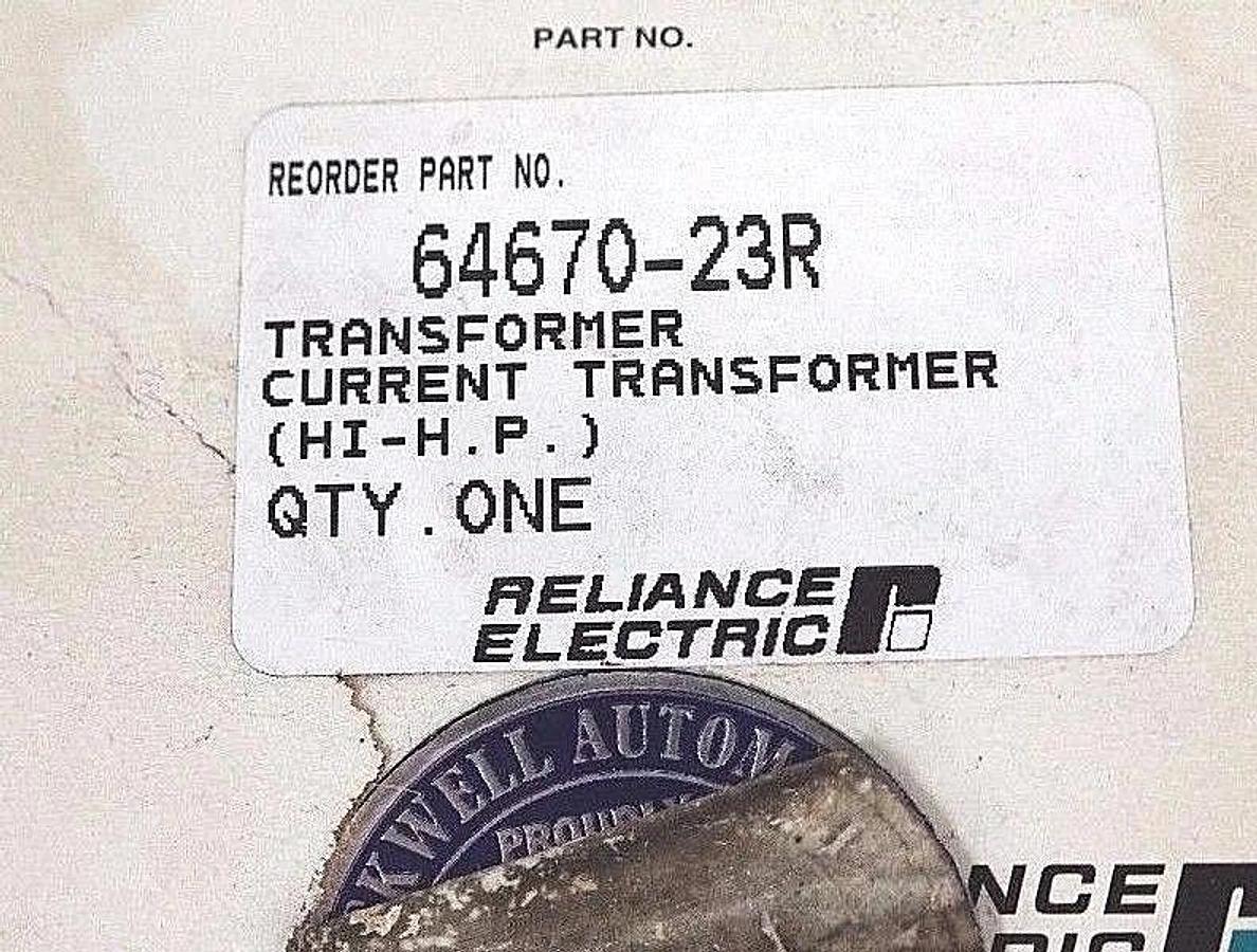 NIB RELIANCE ELECTRIC 64670-23R CURRENT TRANSFORMER ASSY 6467023R