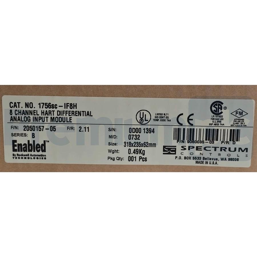 Used SPECTRUM CONTROLS 1756sc-IF8H /B ControlLogix 8CH ANALOG INPUT w/HART 9060035-03