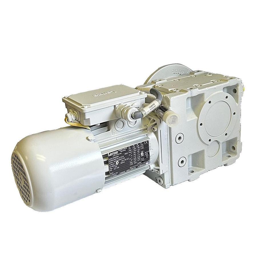 Used NEW LENZE GKS05-3MVAK-071C42 / MDEMARS07-42 MOTOR W/ TTV TV3130 GEARBOX 13296525