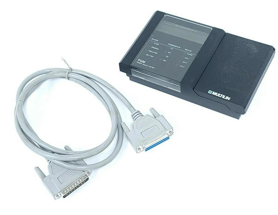 Used GE MULTILIN PQM POWER QUALITY METER W/ CABLE