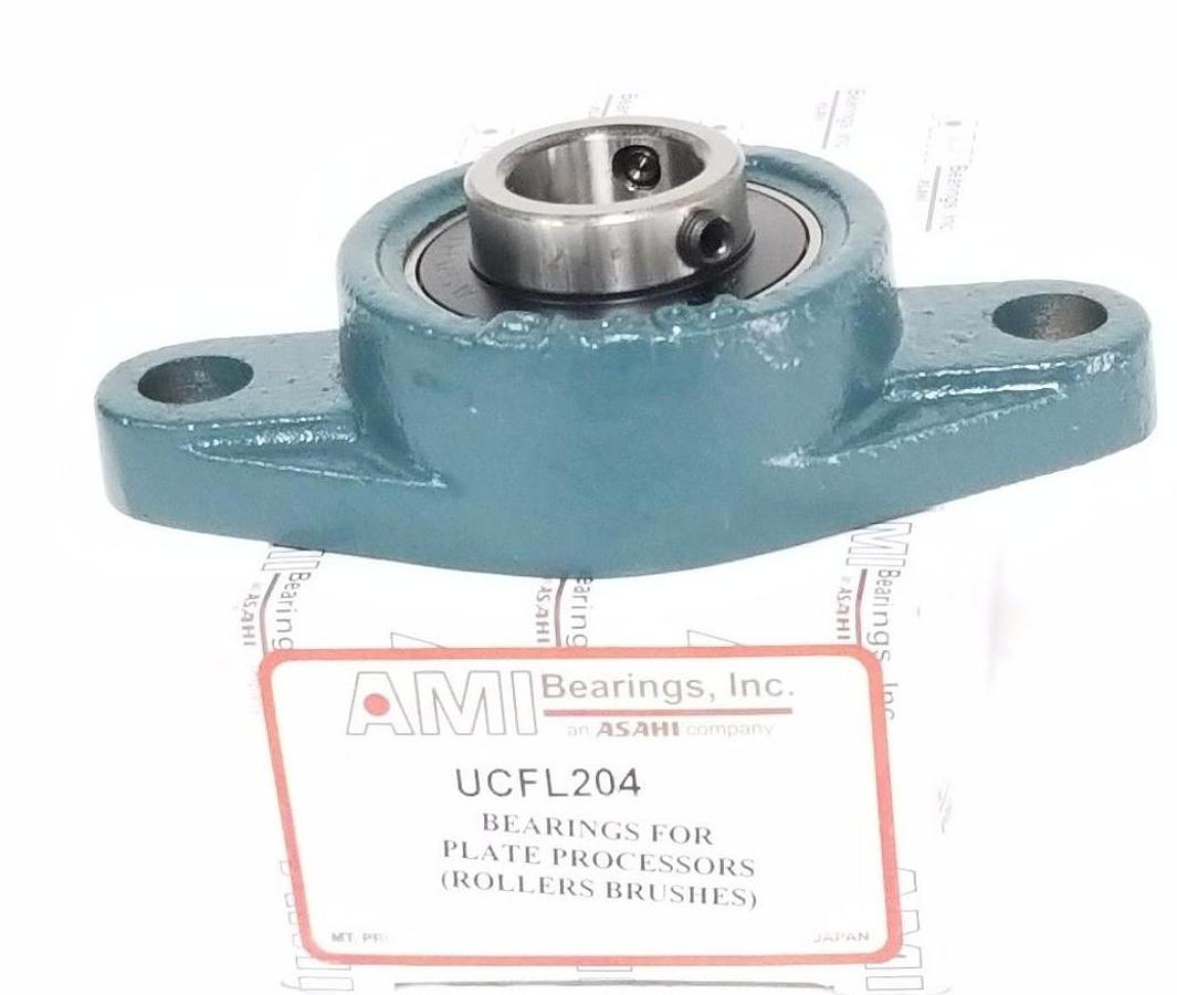 Used NIB AMI BEARINGS INC UCFL204 BEARING FLANGE MOUNT 204X1.5INCH PLATE MAKING