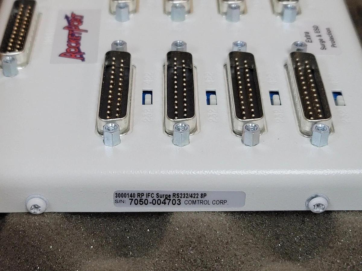 NIB COMTROL 97050-7 ROCKETPORT SURGE INTERFACE RS232/422 - MALE - 8 PORTS