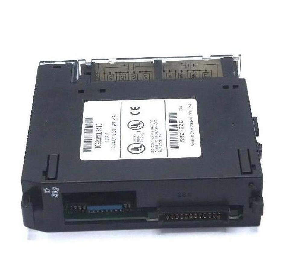 Used GE FANUC IC693MDL741E OUTPUT MODULE 12/24VDC, 0.5A, 16PT NEG