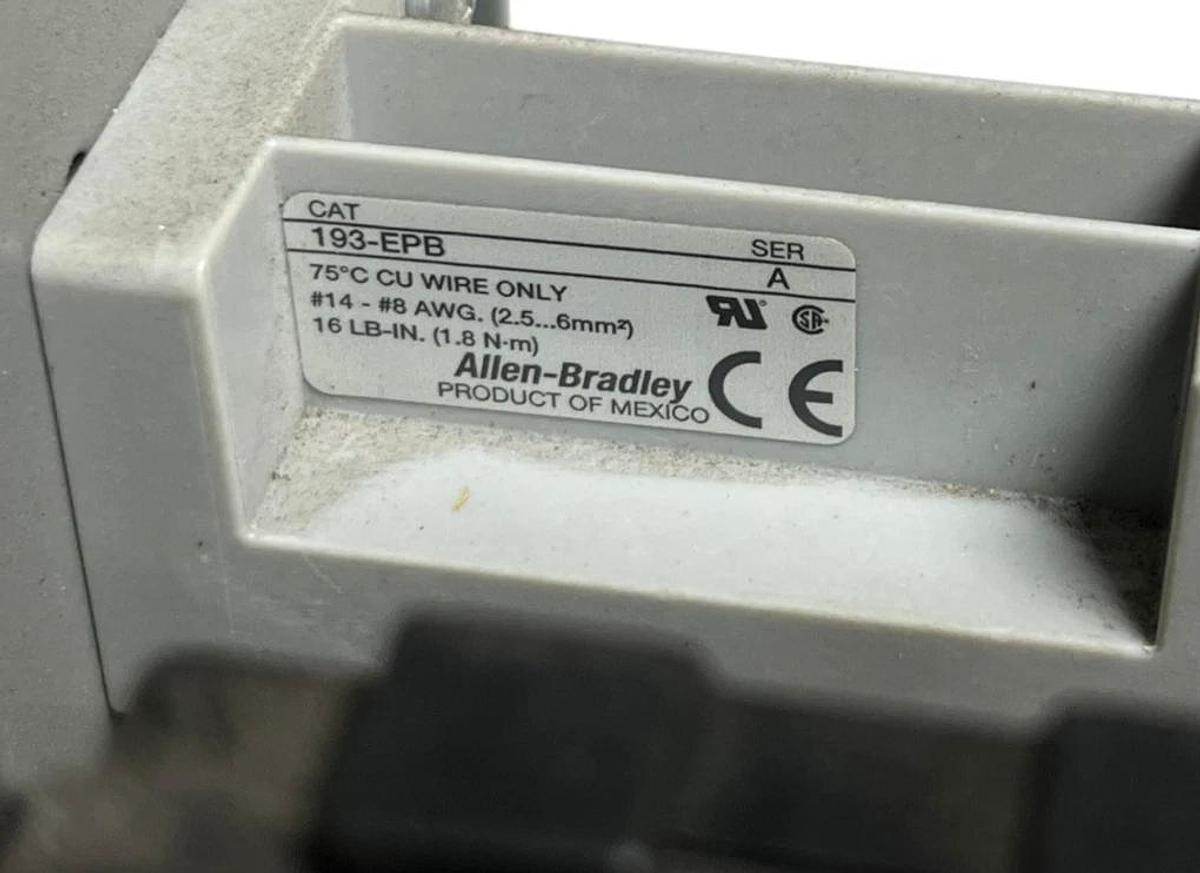 Used Allen Bradley 2107B-BABD-7FEEC Centerline 2100 MCC Bucket Size 1 Reversing