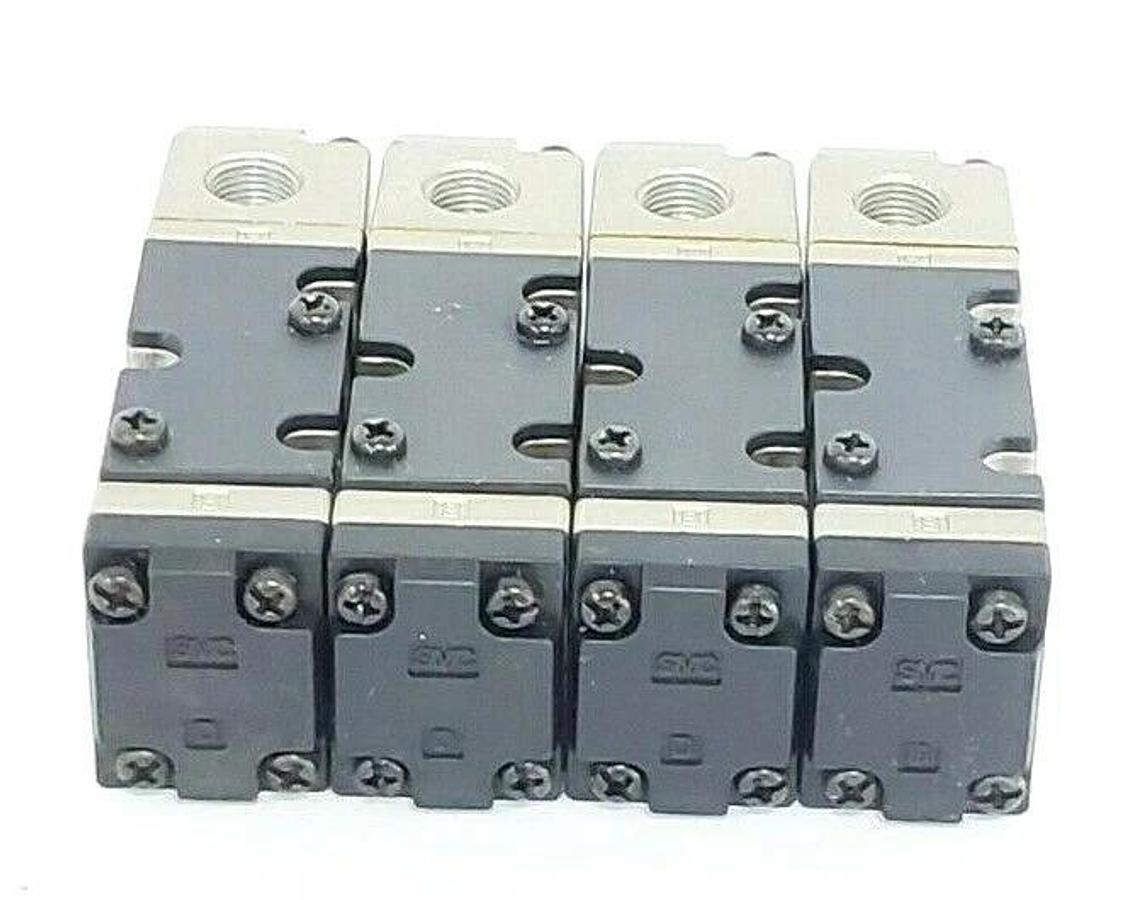 Used LOT OF 4 SMC NVFSA2101-1 EXT PILOT VALVES