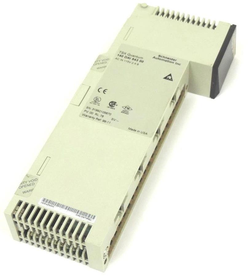 Used SCHNEIDER AUTOMATION 140DAI54300 TSX QUANTUM INPUT MODULE 16POINT 140-DAI-543-00