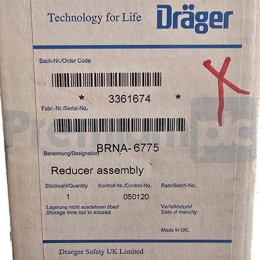 Drager Draeger 3361674 | BRNA-6775 Pressure Reducer Assembly 4500 PSI NFPA 2013