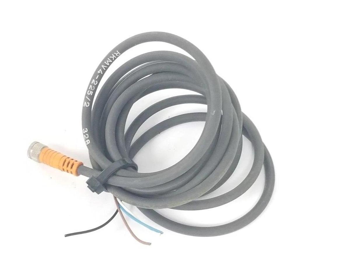Used LUMBERG RKMV4-225/2 CORDSET 4-POLE
