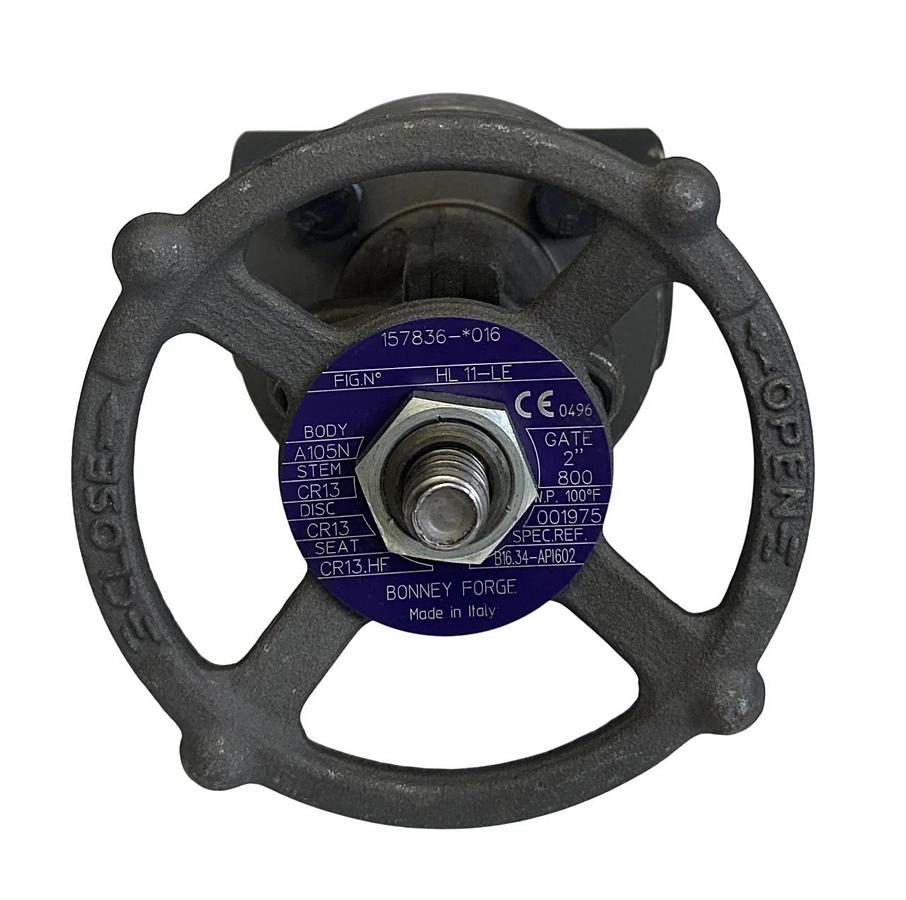 BONNEY FORGE HL11-LE / HL11LE GATE VALVE 2''-800 BOLTED A105N B16.34-API02 NSNP