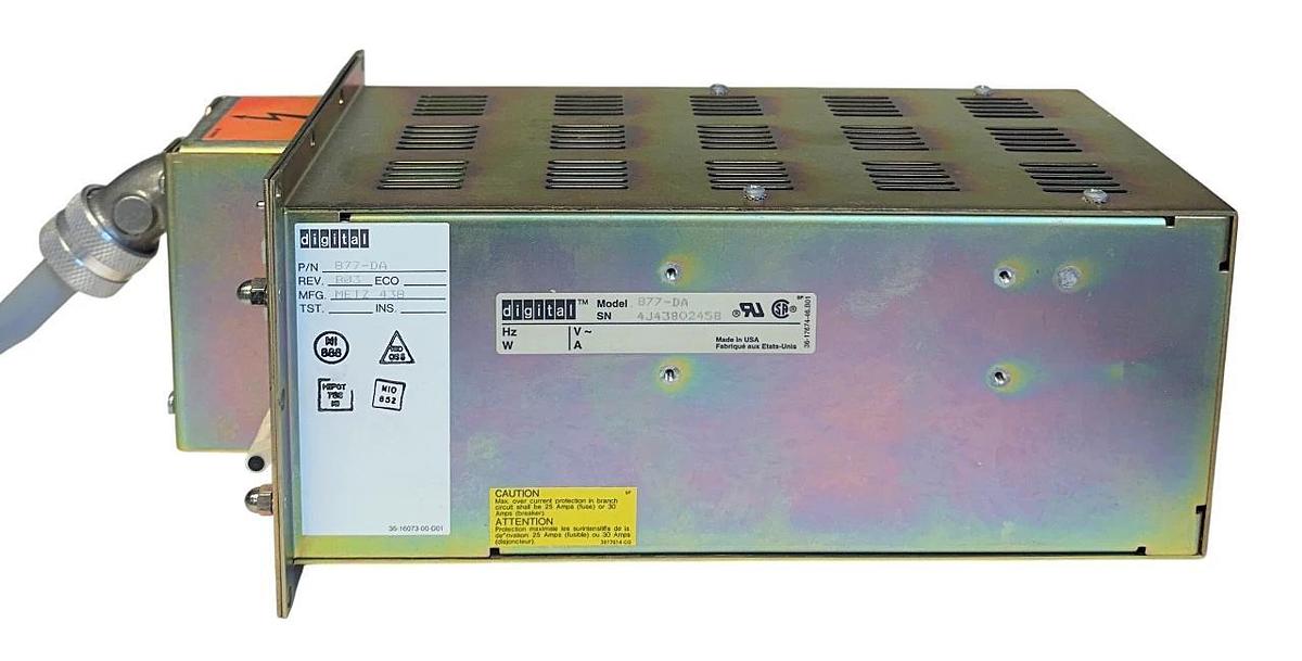 Used DEC DIGITAL 877-DA / 877DA POWER DISTRIBUTION UNIT POWER SUPPLY 120V 24A USNP