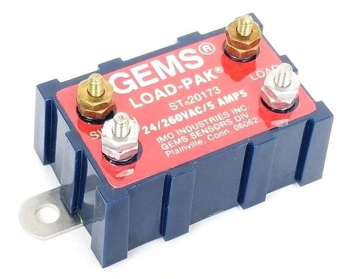 Used LOT OF 4 NIB GEMS SENSORS 20173 LOAD-PAK SAFETY RELAYS ST-20173 120/240V 5A
