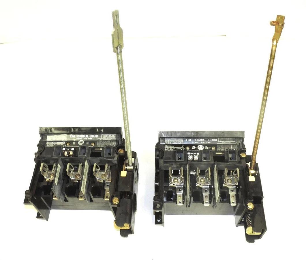 Used LOT OF 2 ALLEN BRADLEY 1494V-DS60 DISCONNECT SWITCH 60A, 600VAC, 250VDC, SER. A