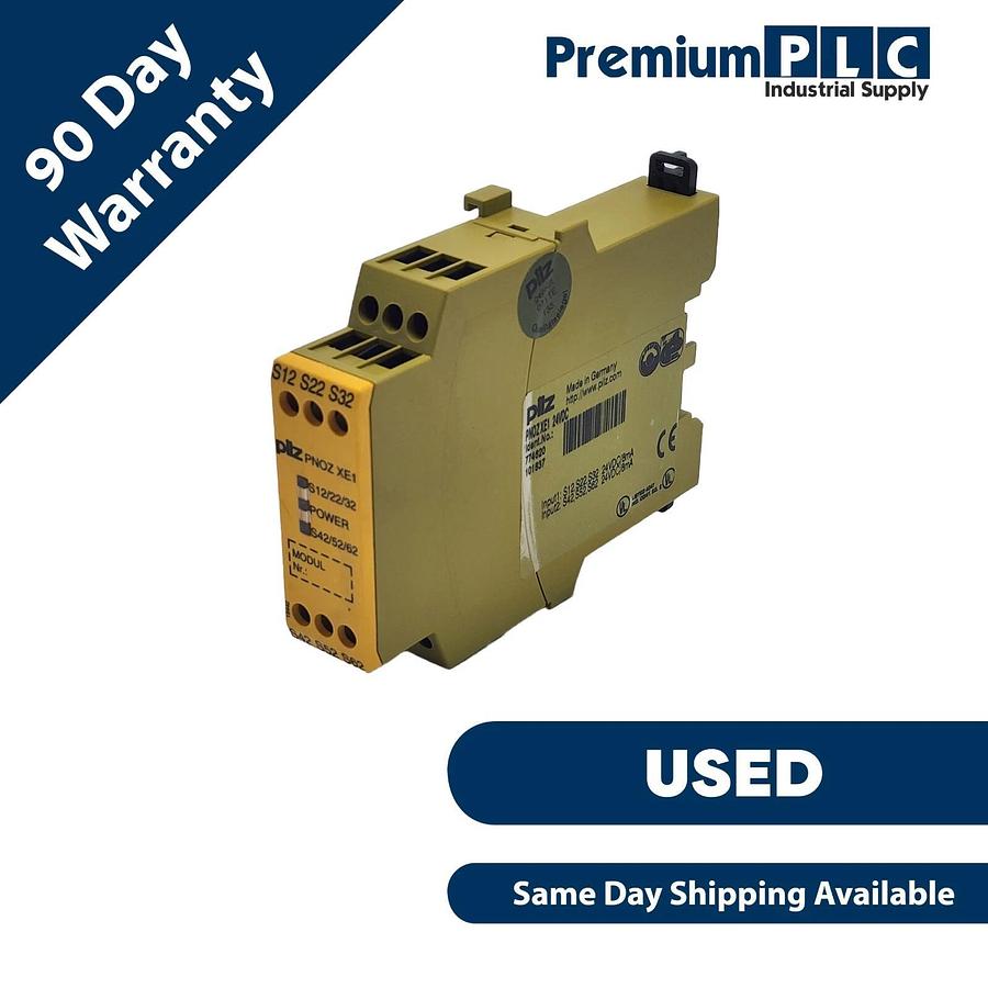 Used USED PILZ PNOZ-XE1 24VDC SAFETY RELAY IDENT. NO. 774620, PNOZXE1