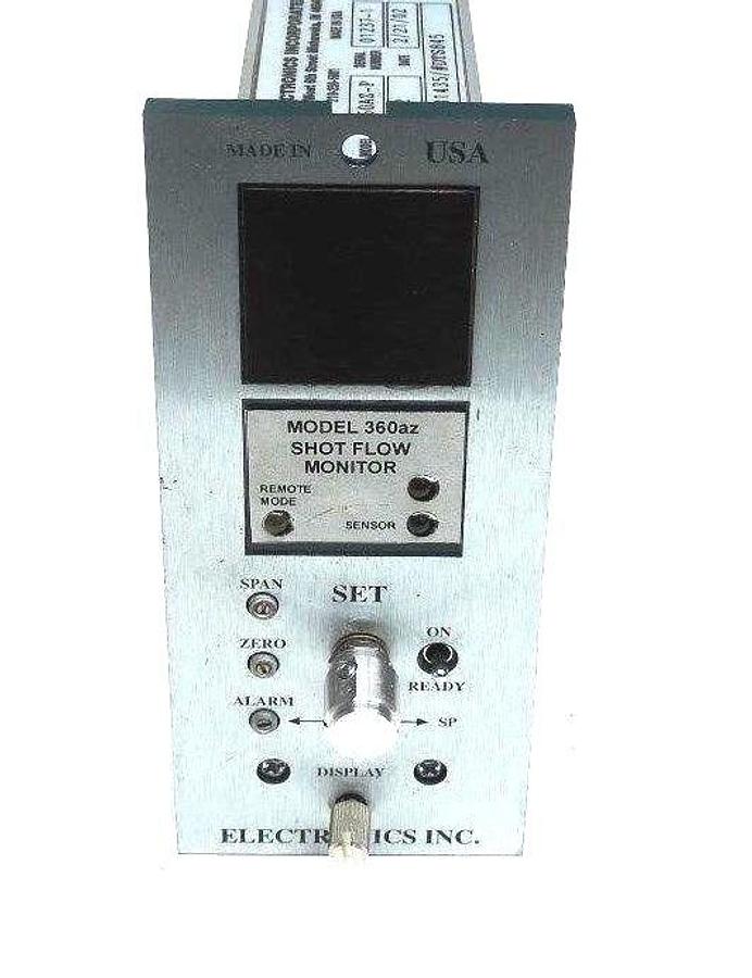 Used ELECTRONICS INC 360AZ-P SHOT FLOW CONTROL MONITOR 360AZP