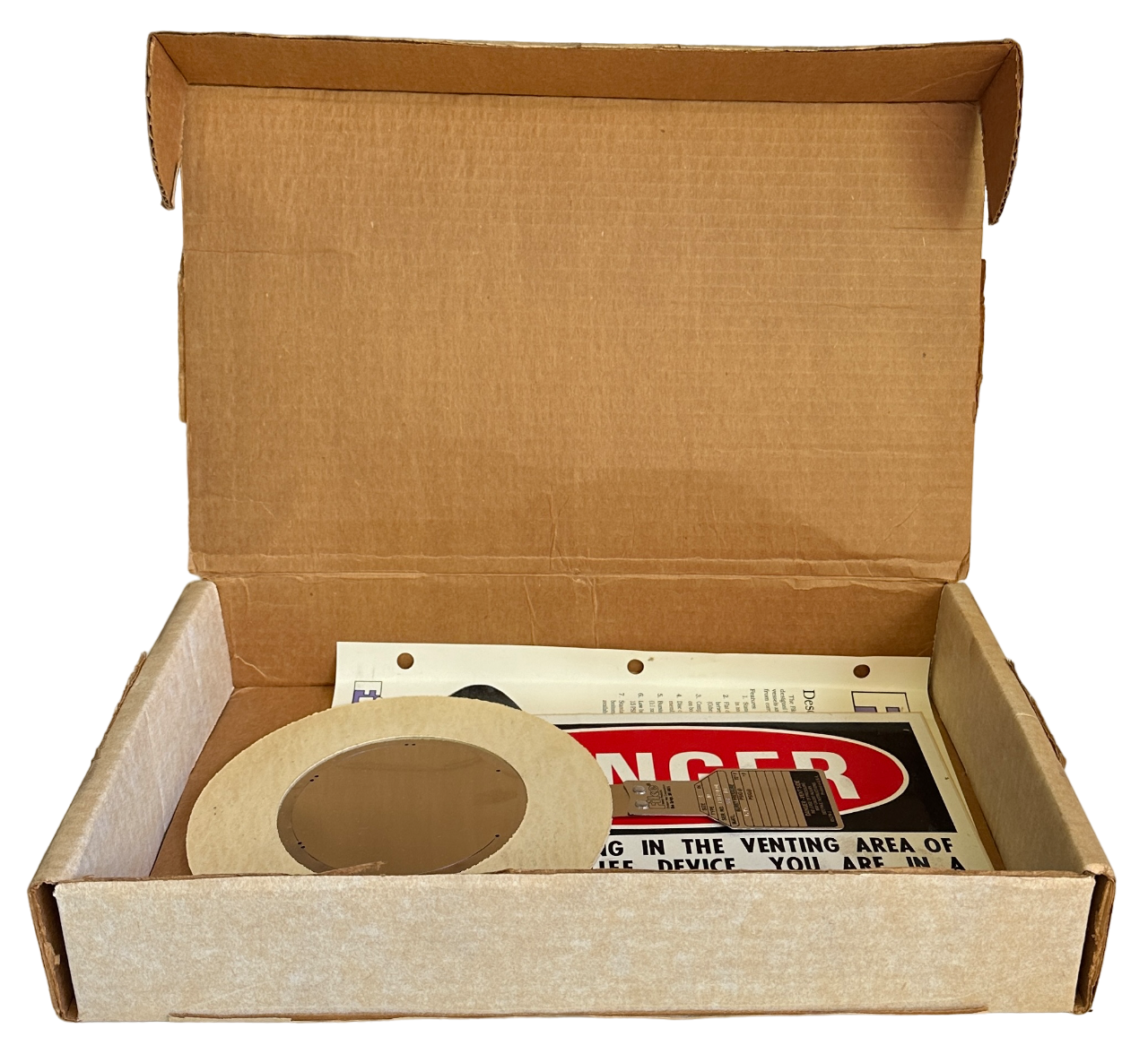 Used NEW FIKE SIZE 4'' TYPE AD SST TEF RUPTURE DISC 4.45PSIG NOS