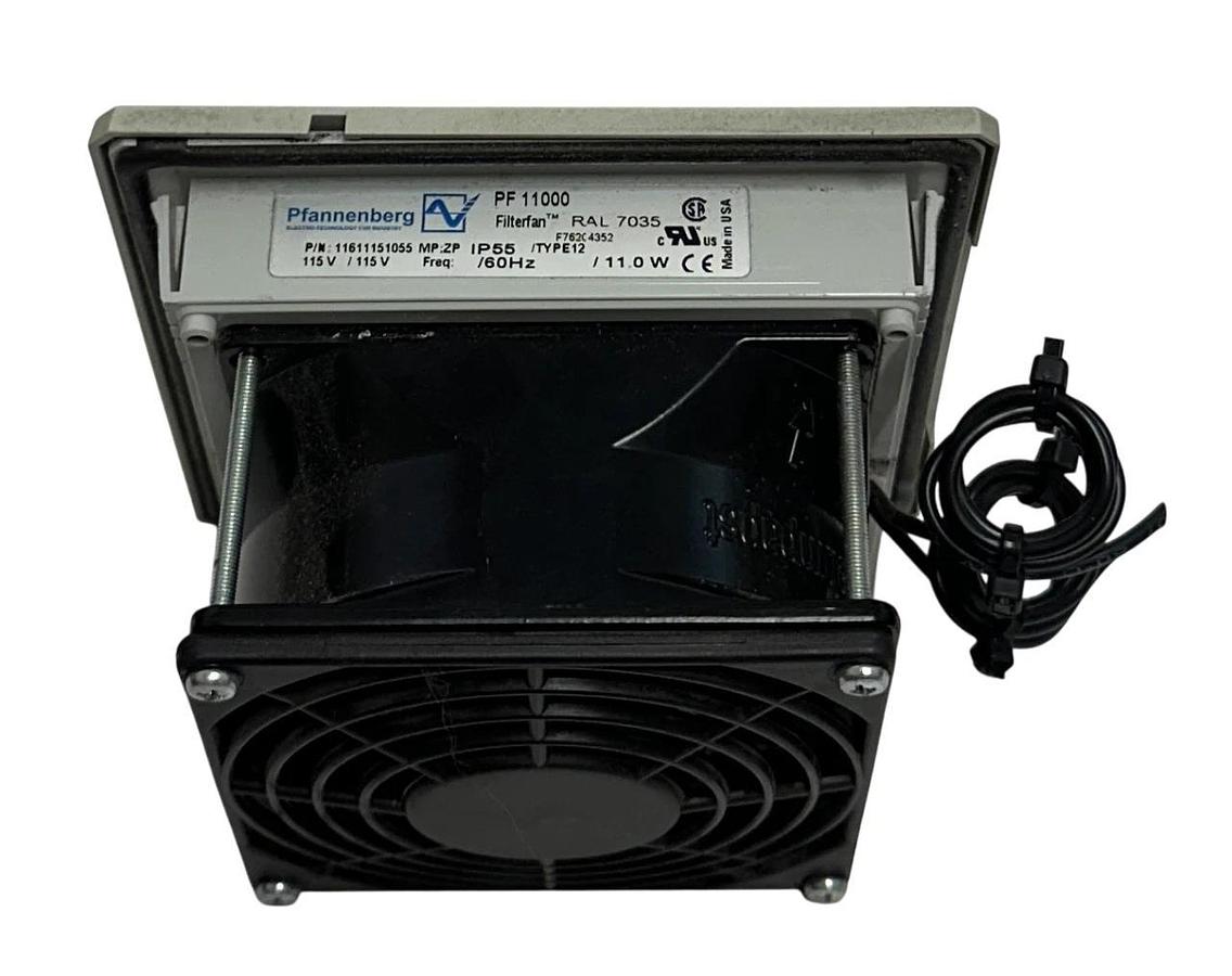 Used PFANNENBERG 11611151055 / PF 11000 Filterfan FAN 115VAC 60Hz 11W USNP