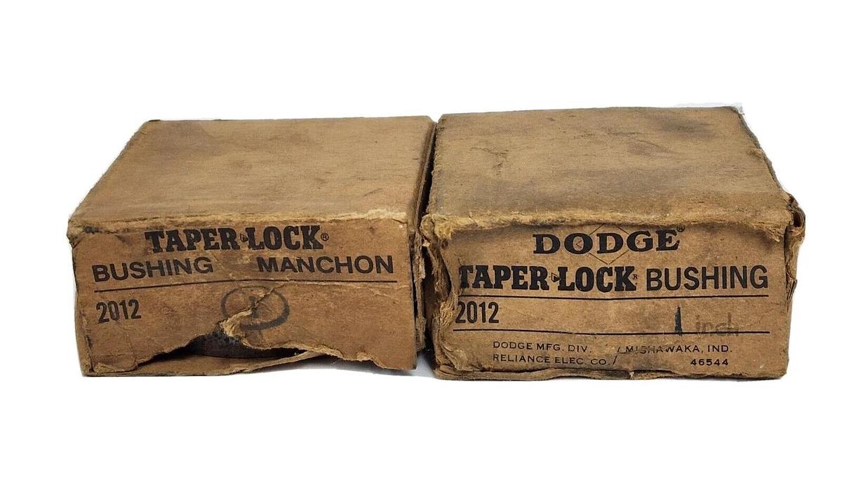 Used LOT OF 2 NIB DODGE 2012 TAPER LOCK BUSHINGS 1''