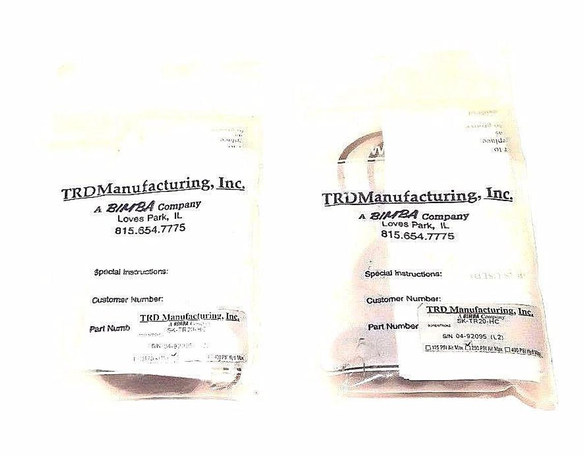 Used LOT OF 2 NEW BIMBA TRD MANUFACURING SK-TR20-HC SEAL KIT 250PSI, SKTR20HC