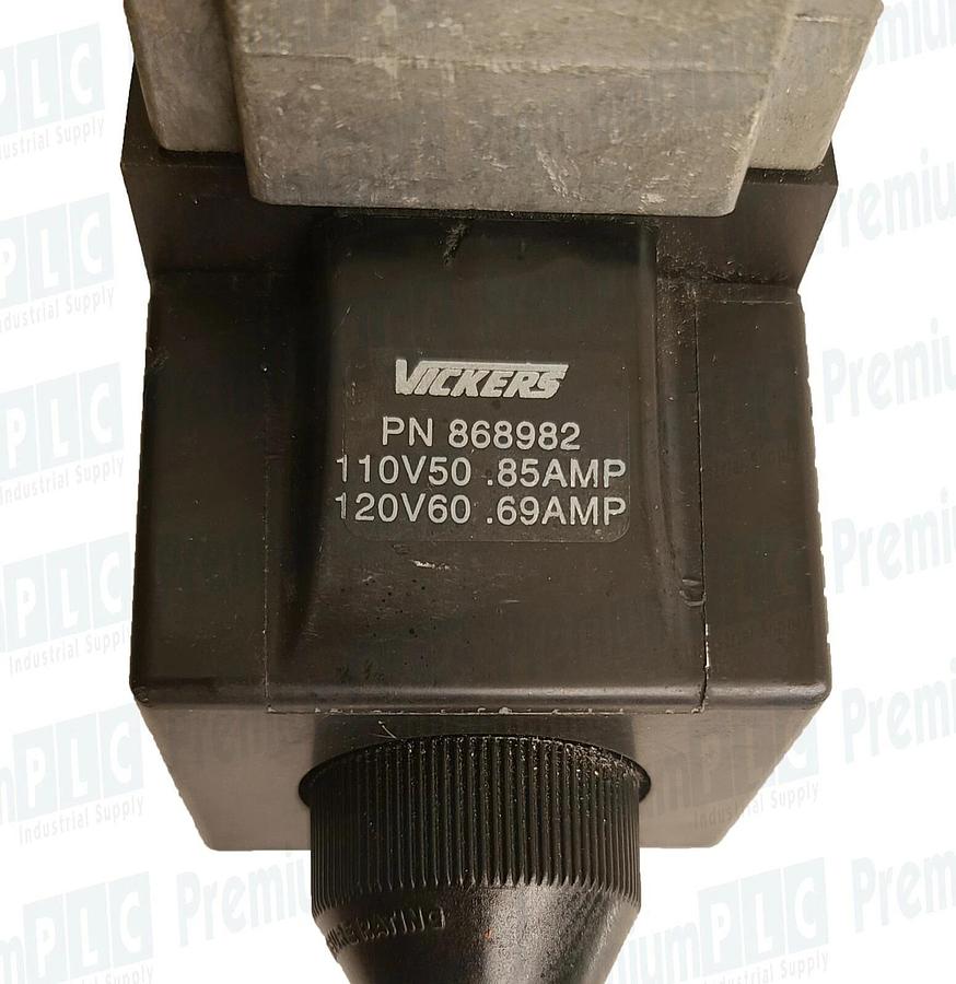 Used EATON VICKERS DG4S4W-016C-B-60 DIRECTIONAL CONTROL VALVE 02-119752 W/COIL 868982