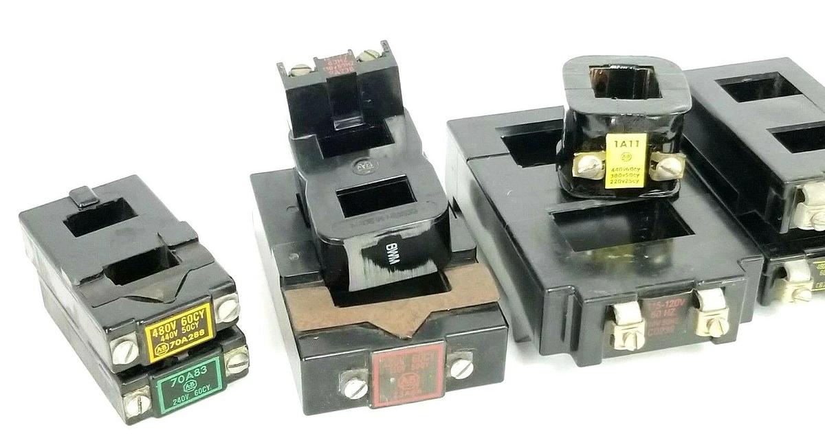 Used LOT OF 10 ALLEN BRADLEY STARTER COILS 71A11 72A27 70A288 70A83 PA236 1A11 73A86