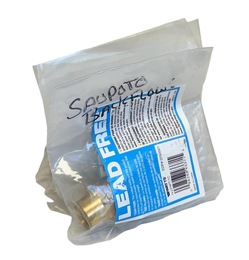 Used 4 WATTS LFNPT-TC / 0792001 LEAD-FREE TEST COCK VALVES 1/8'' LFNPTTC NSMP