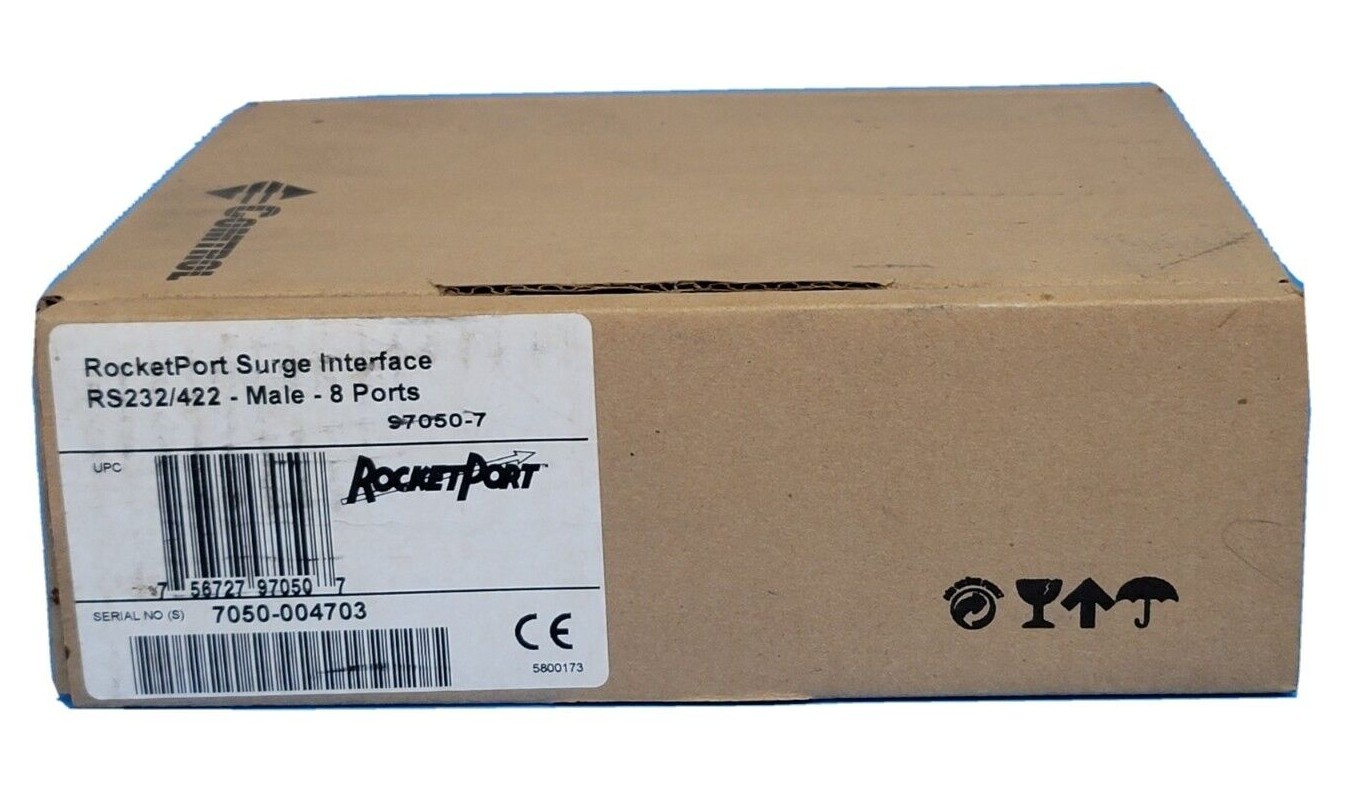 Used NIB COMTROL 97050-7 ROCKETPORT SURGE INTERFACE RS232/422 - MALE - 8 PORTS