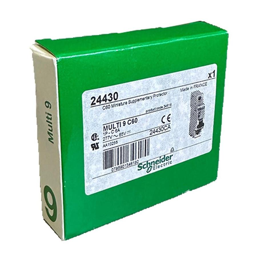 Used NEW SCHNEIDER ELECTRIC 24430 C60 Multi 9 MINIATURE SUPPLEMENTARY PROTECTOR 6A