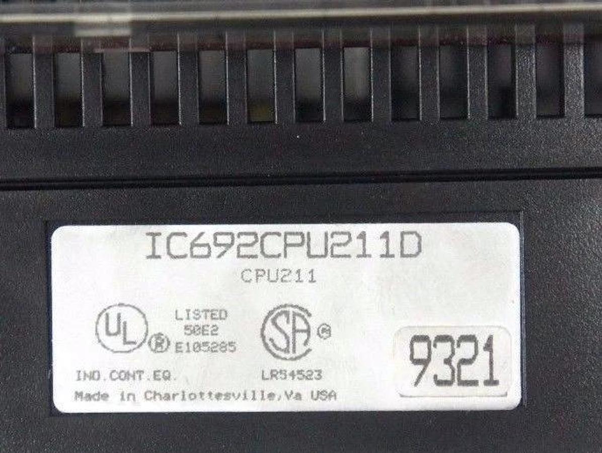 Used GE FANUC IC692MAA541C SERIES 90-20 PROGRAMMABLE CONTROLLER 120 VAC IC692CPU211D