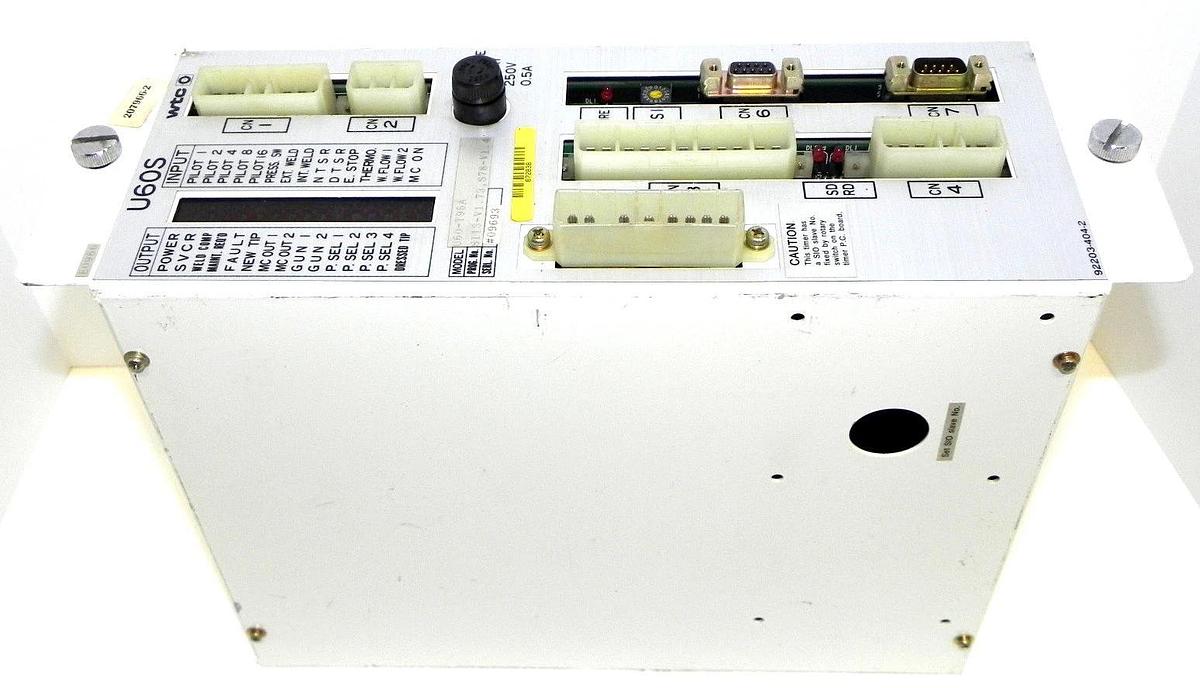 Used WELDING TECHNOLOGY CORP. U60-T95A TIMER FOR WELDING CONTROL U60T95A