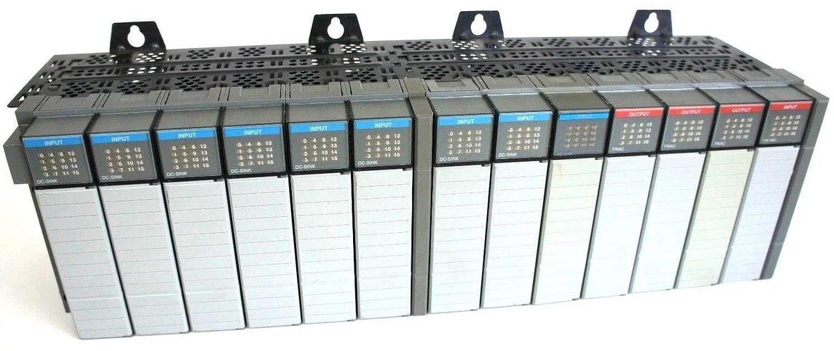 Used ALLEN BRADLEY 1746-A13 SLOT RACK SER B 1746-IB16, 1746-OA16, 1746-IA16 MODULES